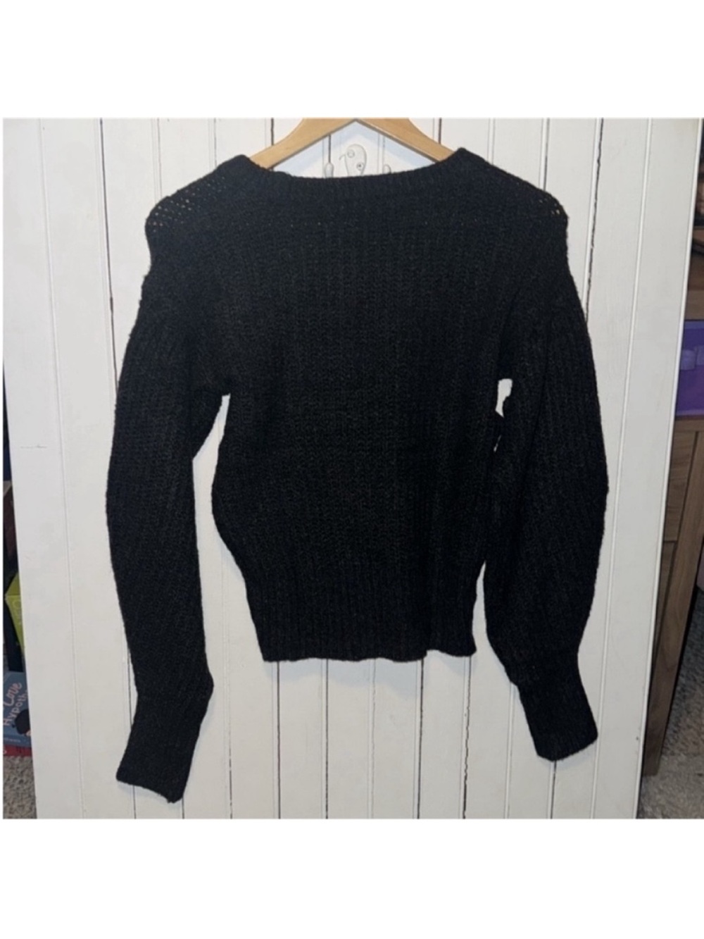 Zara Crewneck Sweater Black Size M - Picture 7 of 7